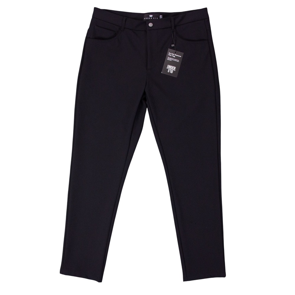 NWT Under 510 Mens 31x27 Super Stretch Performance Pants 5 Pocket Black